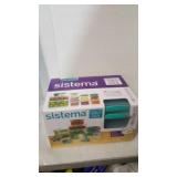$30 Sistema 28 piece containers set damaged lids