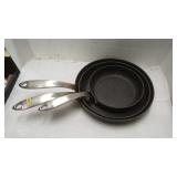 $65 3 piece skillet set used