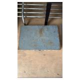 Vintage toolbox with plumbing supplies (sc9)