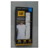 $22 size L CAT 4 pack crew shirts