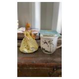 Vintage ornament and sugar bowl