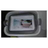 Collapsible utility basket damaged