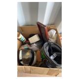 Box of miscellaneous items helmet not certified