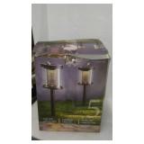 $50 solar led pathway lights opened untested