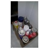 Box of Misc used spray paints