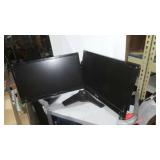 Viewsonic dual monitors 20' with dual stand
