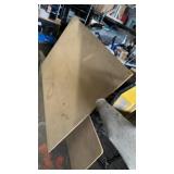 1 sheet and 1/2 of particleboard larger piece has