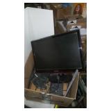 Box of monitor screen & computer conecters