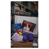 Box of Assorted playing items for kids unchecked