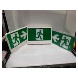 White thermoplastic led running man