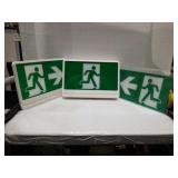 White thermoplastic led running man