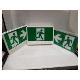 White thermoplastic led running man