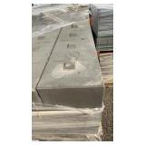 11 1/2 x 39 1/4' x 7' cement patio blocks