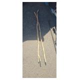 2 walking sticks