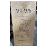 new VIVO black four wheel pet stroller