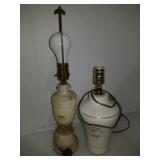 2 Vintage lamps  not tested