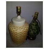 2 Vintage lamps  not tested