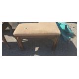 Upholstered top bench
