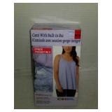 Size M 2 pack cami with built-in bra opened