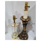 2 vintage lamps not tested