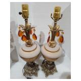2 vintage lamps not tested