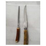 Vintage knive & sharpener
