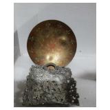 2 vintage metal trays