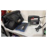 Black+Decker Corded Jigsaw with bag working