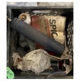 Crate of miscellaneous items
