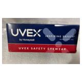 Uvex safety eyewear, black mat frame with clear