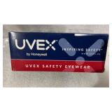 Uvex safety eyewear, black mat frame with clear