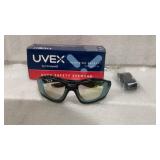 Uvex safety eyewear black frame , sct-reflect 50