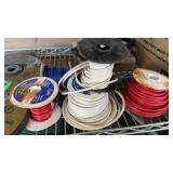 5 spools of assorted wire
