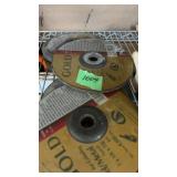 Stack of sheet metal grinding discs