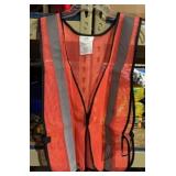 Package of 12 orange safety vest