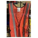 Package of 12 orange safety vest