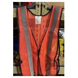 Package of 12 orange safety vest
