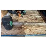 Rubber mallet used