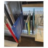 Rack of nine cutting boards