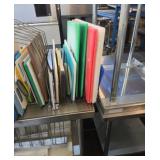 Rack of 14 cutting boards