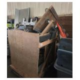 Large lot of four-wheel dollies