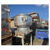 Fire canopy ventilation fan from ventilation