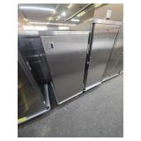 57-in rolling stainless steel cabinet on wheels