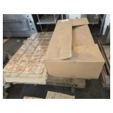Pallet of tin for roof and insulated panels