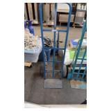 One piece blue  two wheel dolly