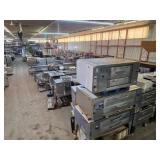 Double conveyor pizza oven set