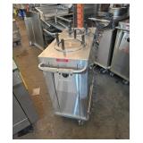 Heated plate cart