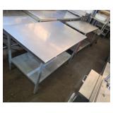 48x30x32-in stainless steel table
