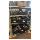 One lot electrical wires, parts shelves not