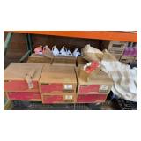 Lot of sanitizers hand soap glass cleaner